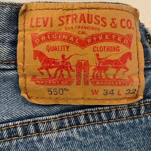 Levi’s Y2K Straight Leg Light Wash Hi Waisted Distressed Denim Jeans - Picture 7 of 8